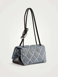 The Mini Dual Quilted Denim Bag