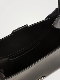 The Glam Claw Clip Leather Shoulder Bag