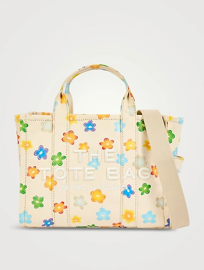 The Medium Canvas Tote Bag In Wild Daisy Print