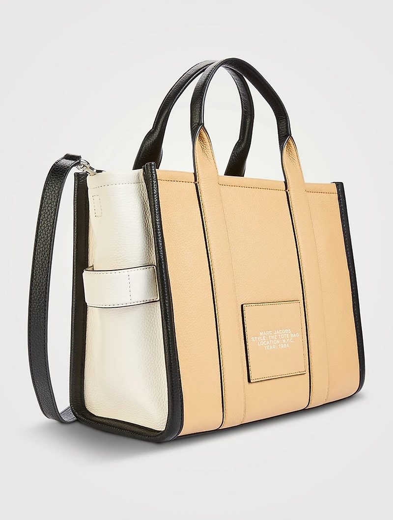 The Medium Colourblock Leather Tote Bag
