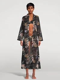 Robe De Nuit Caftan Love Print