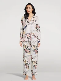 Long Pajama Set Love Print