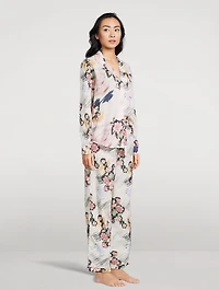 Long Pajama Set Love Print