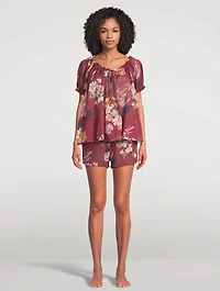 Light And Easy Short Set Love Print