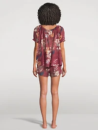 Light And Easy Short Set Love Print