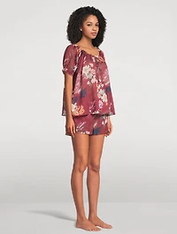 Light And Easy Short Set Love Print