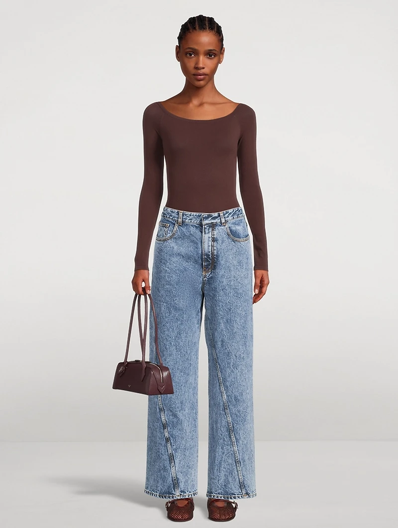 Second Skin Off-The-Shoulder Bodysuit