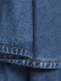 Spiral Denim Skirt