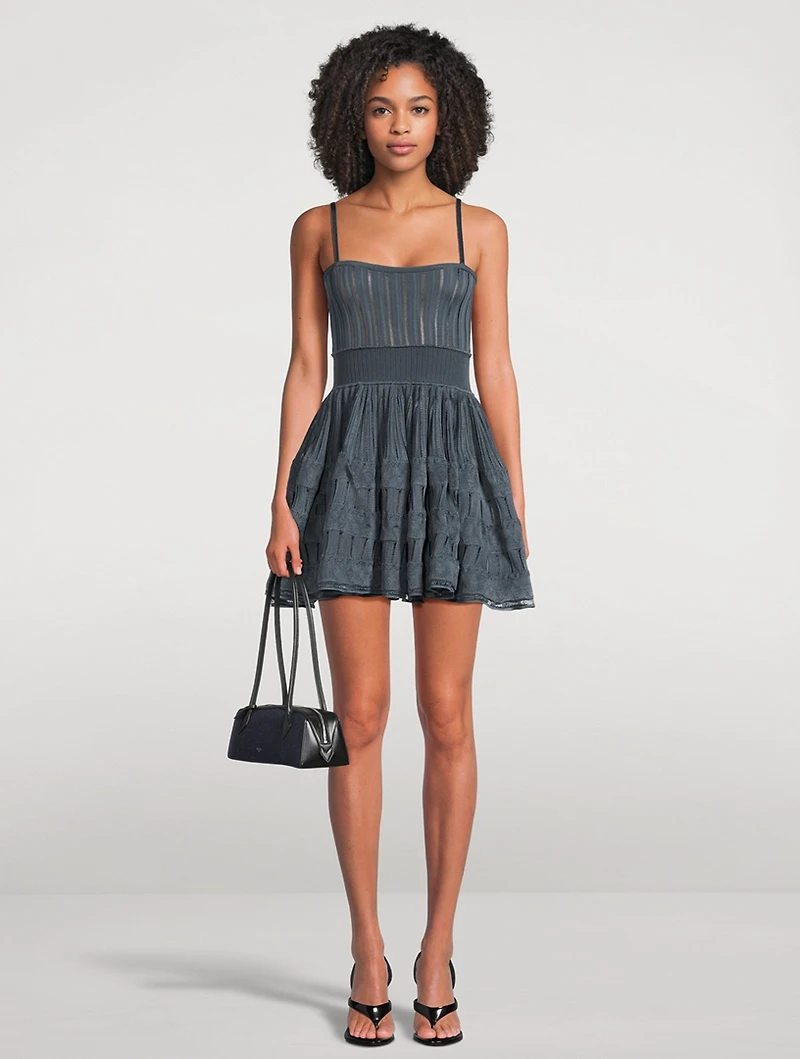 Crinoline Knit Mini Dress