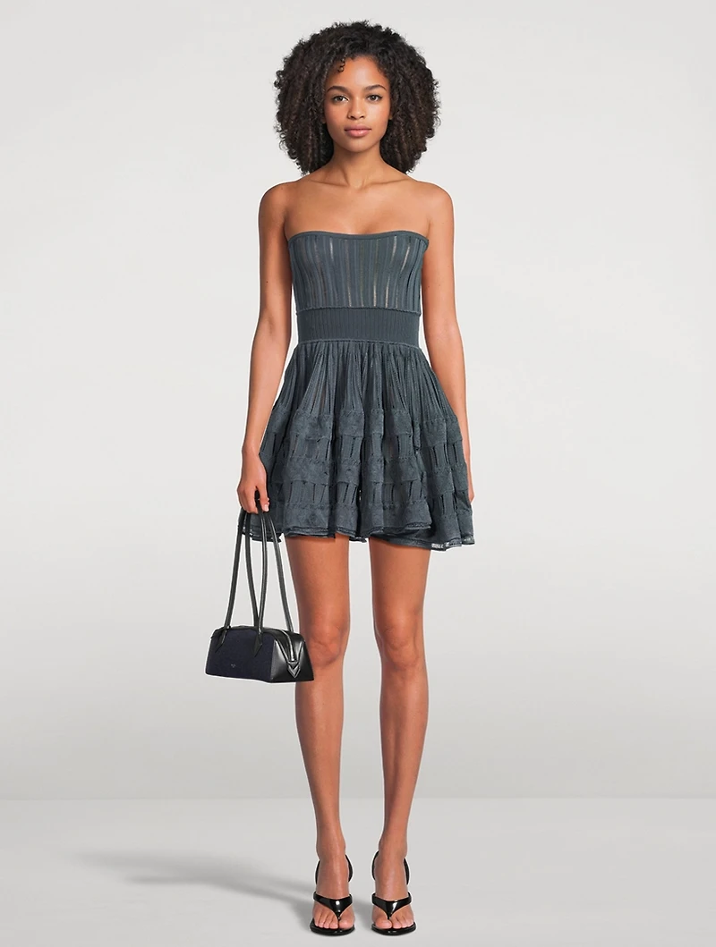 Crinoline Knit Mini Dress