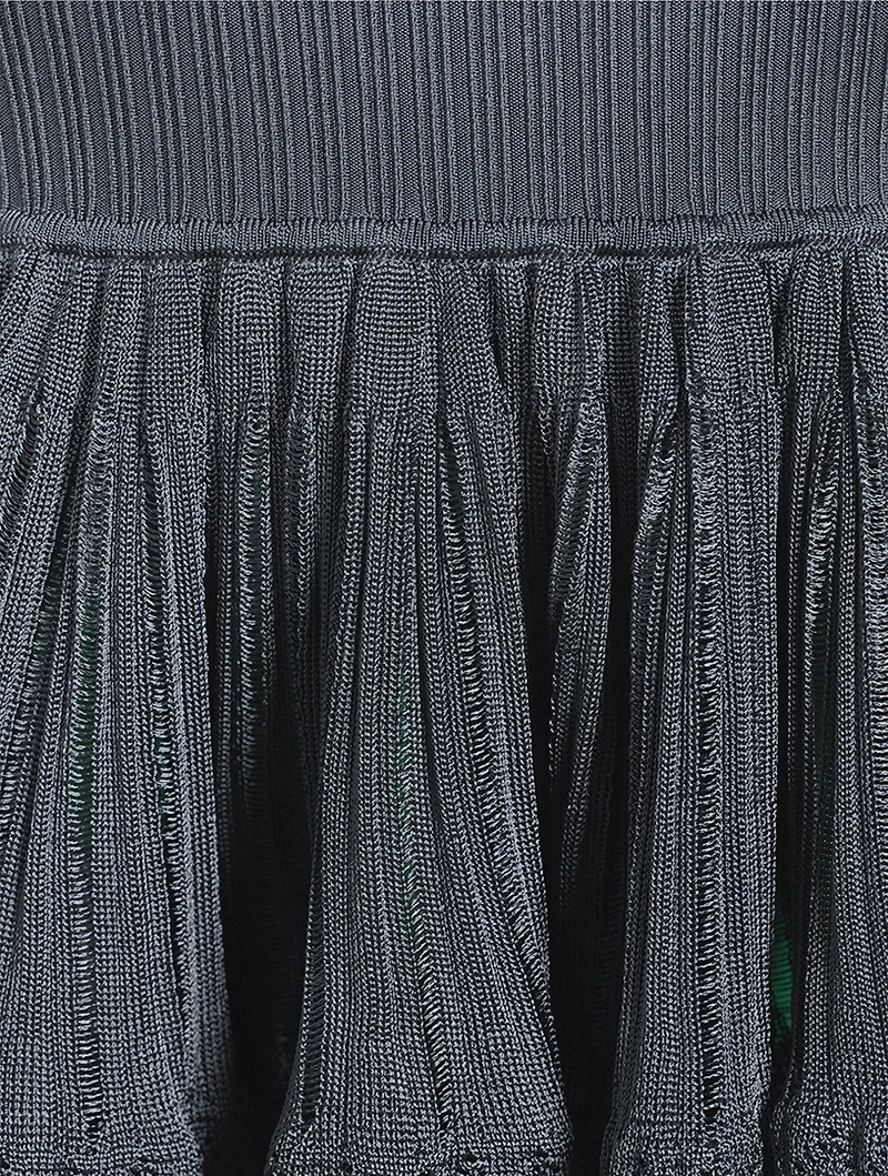 Crinoline Knit Mini Dress