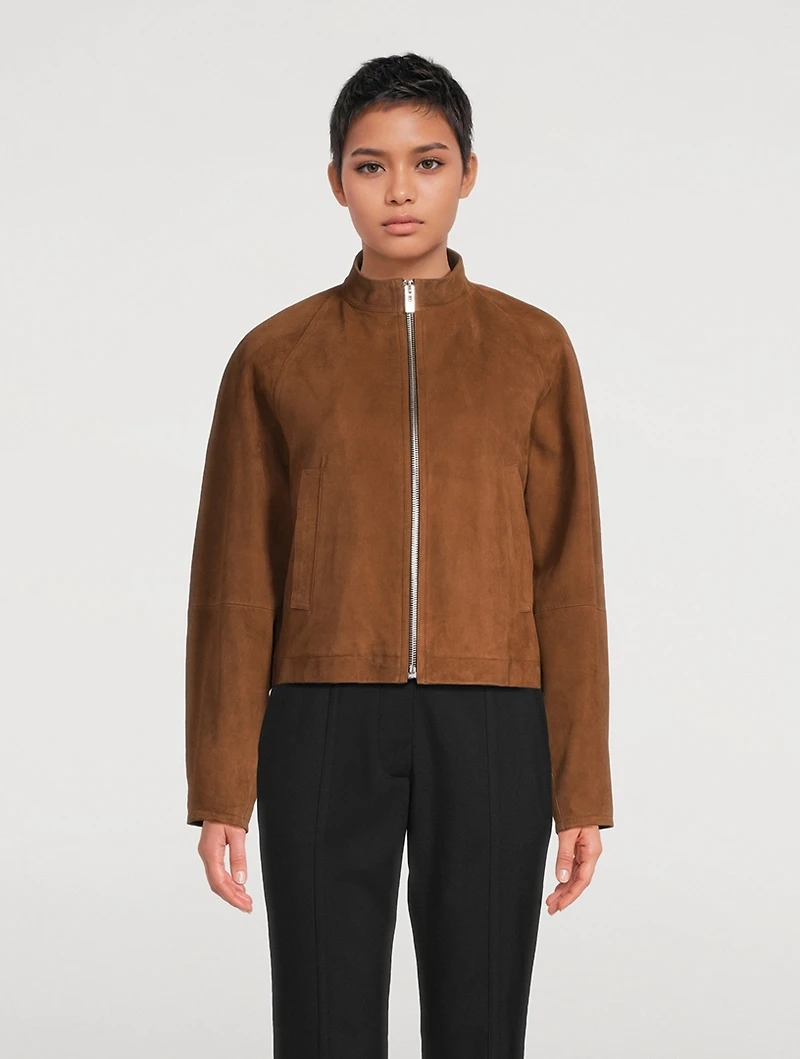 Round Suede Jacket