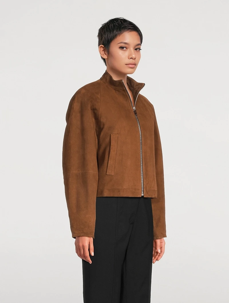 Round Suede Jacket