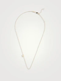 Love Letter 14K Gold N Initial Single Diamond Necklace