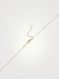 Love Letter 14K Gold N Initial Single Diamond Necklace
