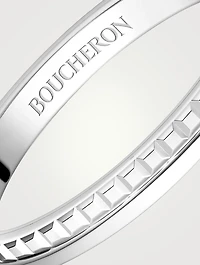 Small Quatre Radiant Edition Platinum Wedding Band