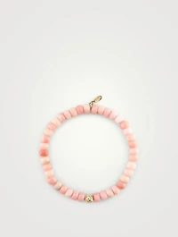 Bohème 14K Gold Pink Opal Rondelle Bracelet