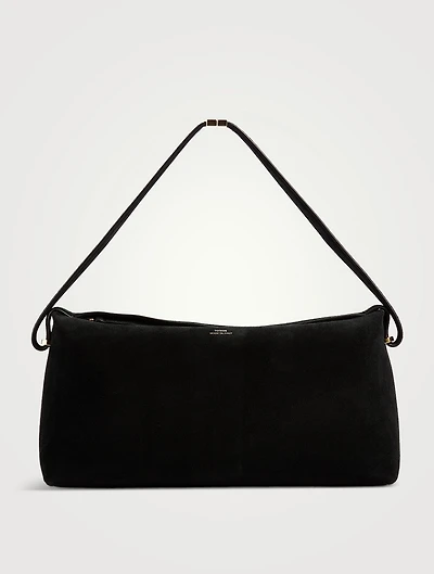 Scoop Suede Clutch