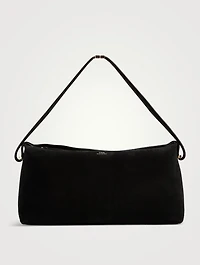 Scoop Suede Clutch