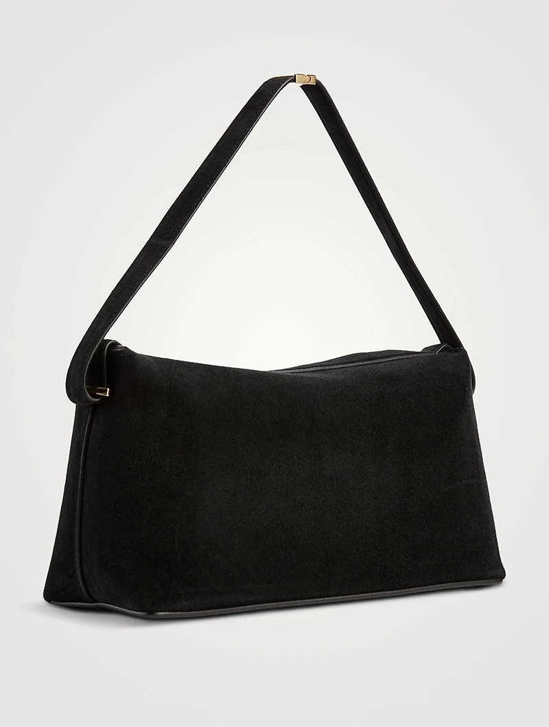 Scoop Suede Clutch