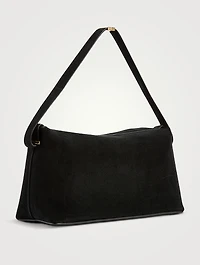 Scoop Suede Clutch