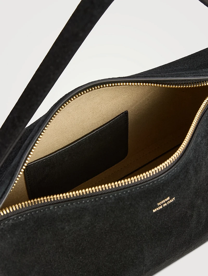 Scoop Suede Clutch