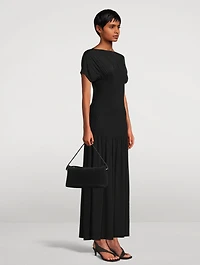 Scoop Suede Clutch