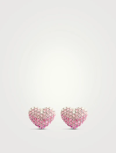 The Balloon Heart Pavé Stud Earrings