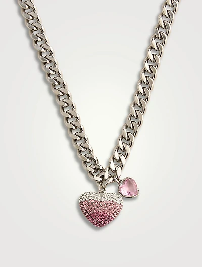 The Heart Balloon Pave Chain Necklace