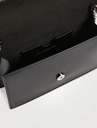 Small Skull Studded Leather Crossbody Bag