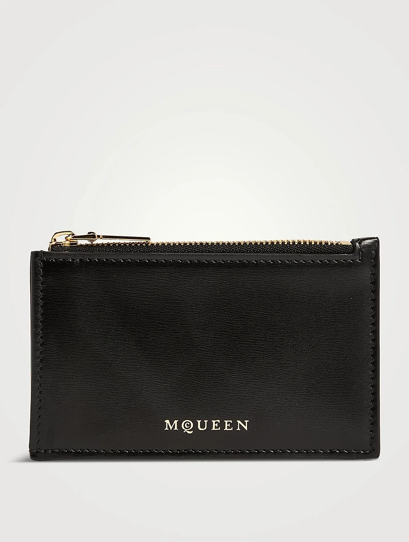 Leather Zip Card Case