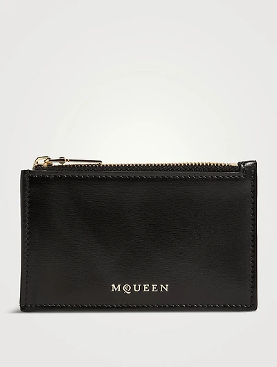 Leather Zip Card Case