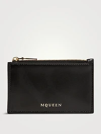 Leather Zip Card Case