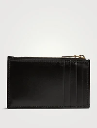Leather Zip Card Case