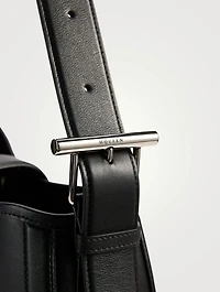 T-Bar Leather Shoulder Bag