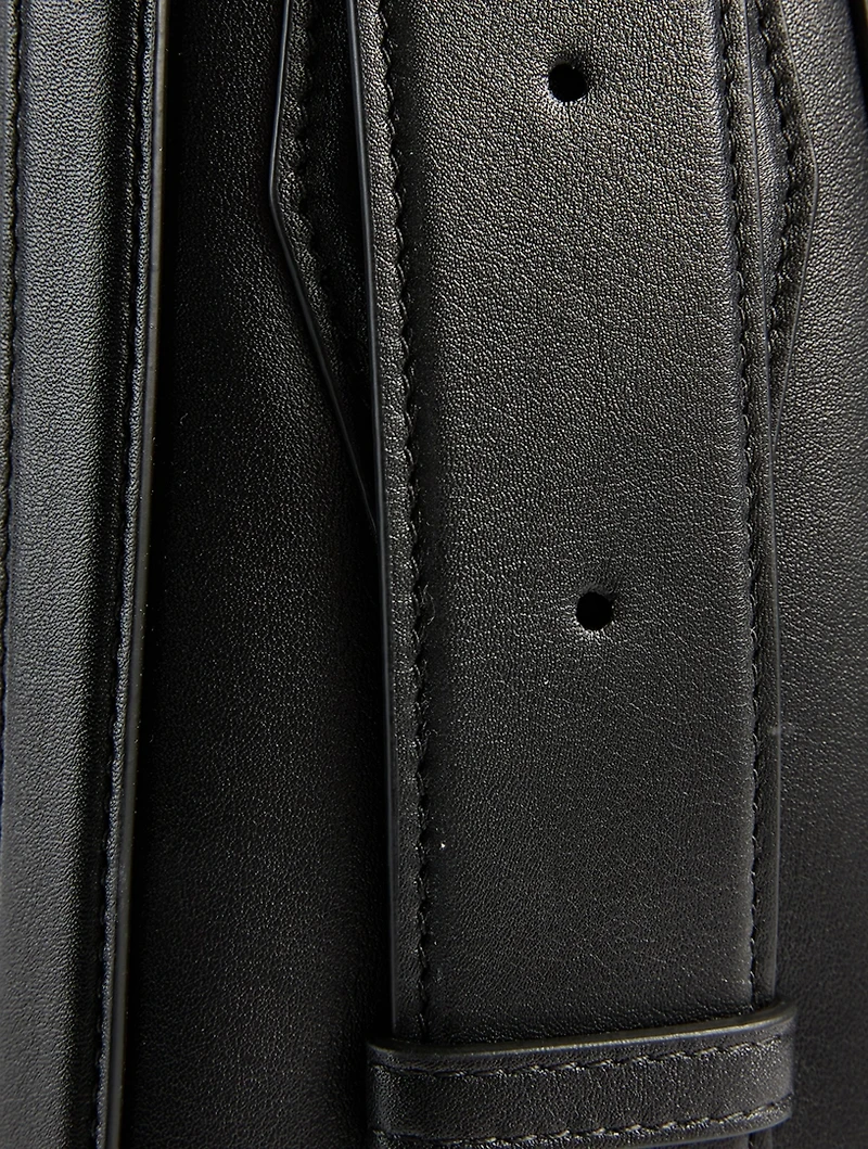 T-Bar Leather Shoulder Bag
