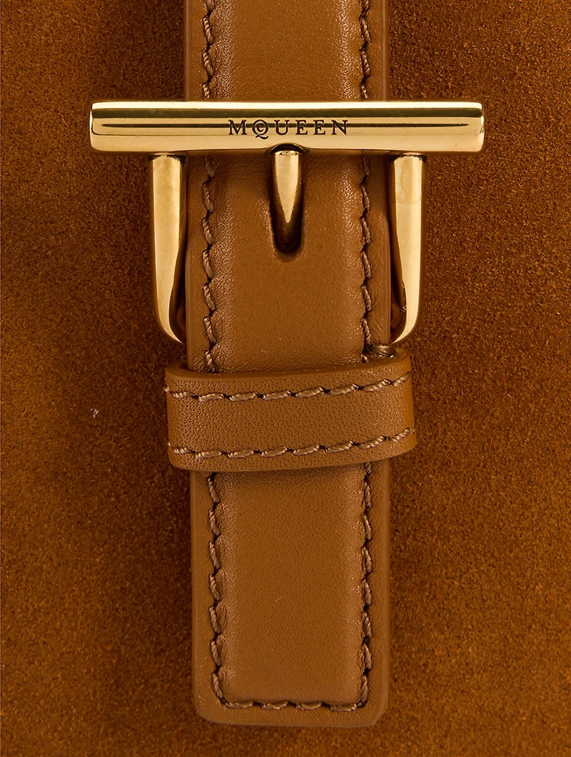 Mini T-Bar Suede Shoulder Bag