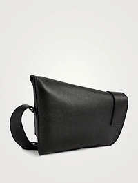 T-Bar Sling Leather Shoulder Bag