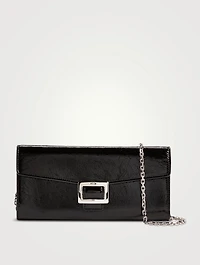 Belle Vivier Patent Leather Wallet-On-Chain