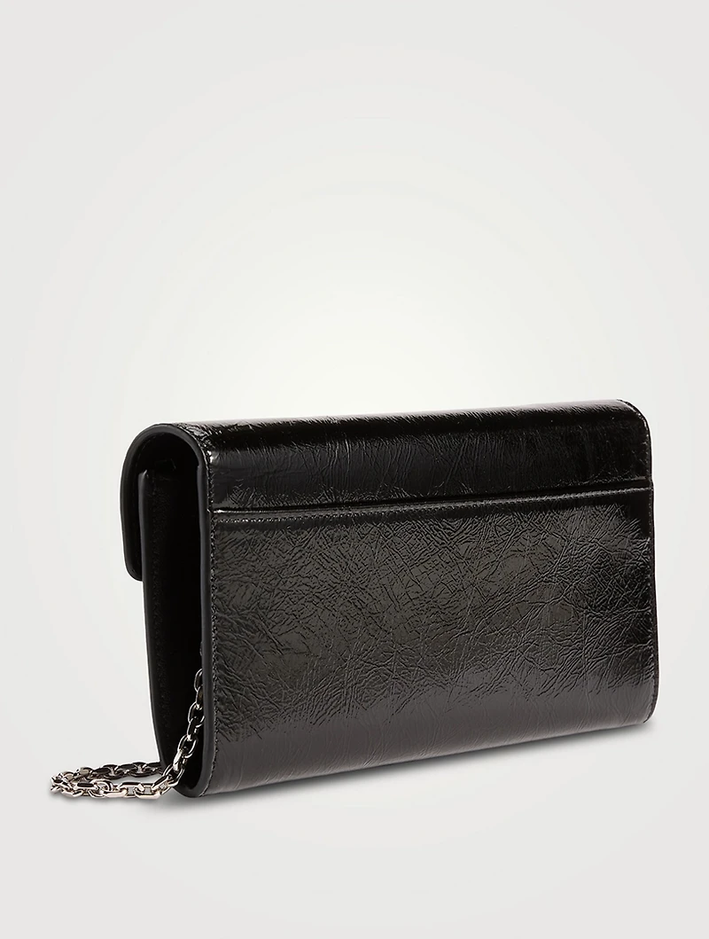 Belle Vivier Patent Leather Wallet-On-Chain