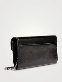 Belle Vivier Patent Leather Wallet-On-Chain
