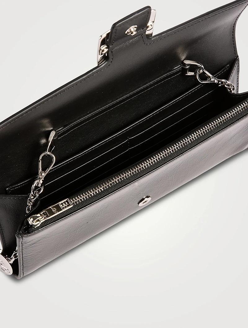 Belle Vivier Patent Leather Wallet-On-Chain