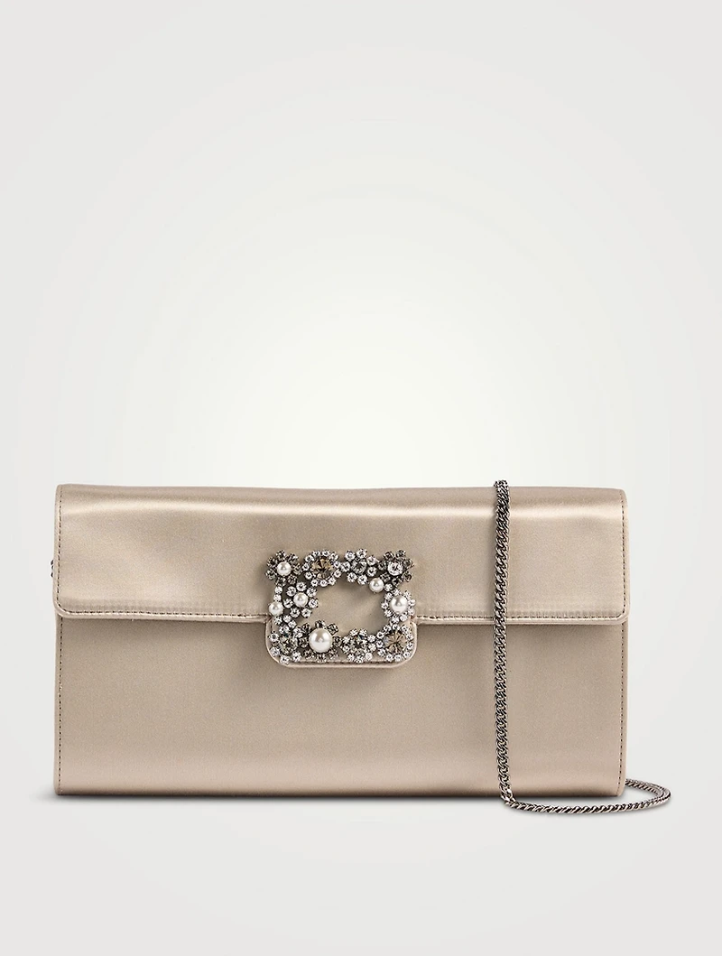 Efflorescence Satin Clutch