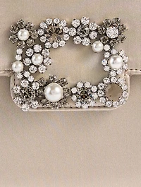 Efflorescence Satin Clutch