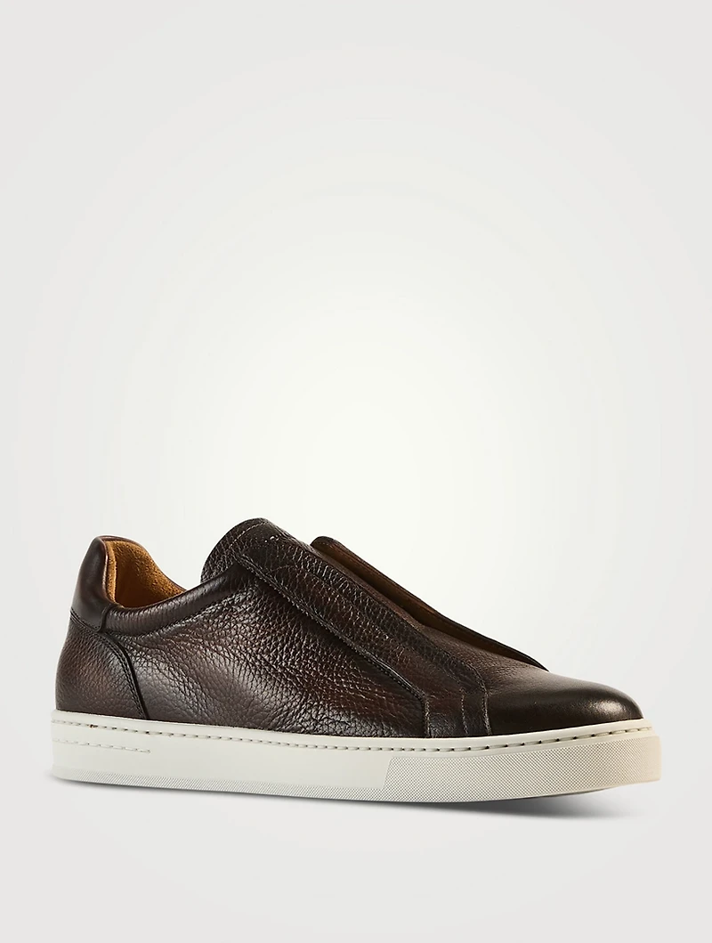 Gasol Leather Slip-On Sneakers
