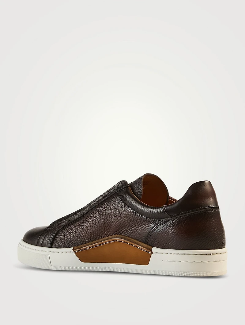 Gasol Leather Slip-On Sneakers