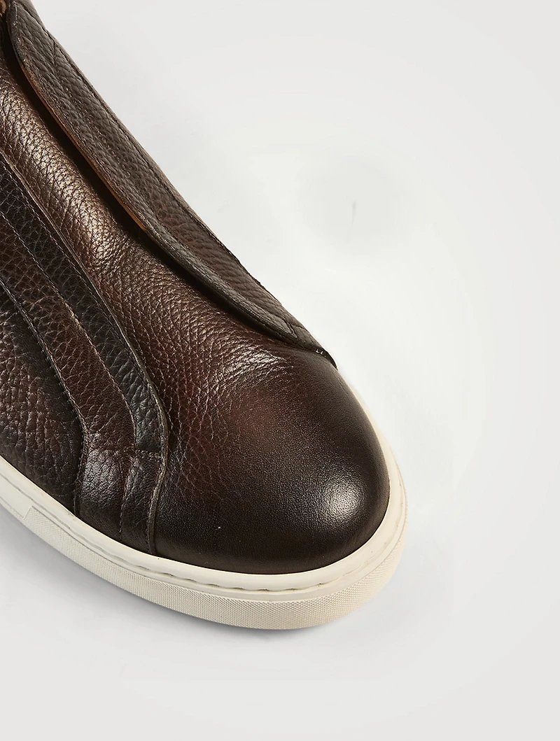 Gasol Leather Slip-On Sneakers