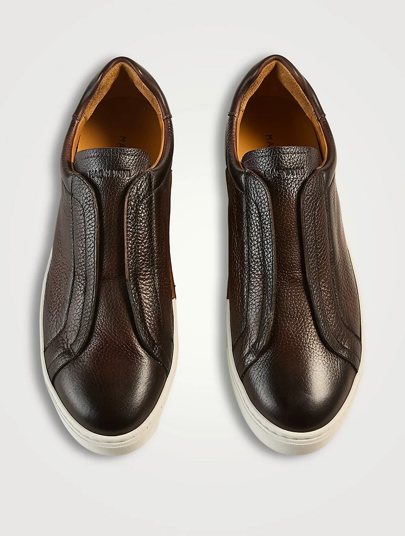Gasol Leather Slip-On Sneakers