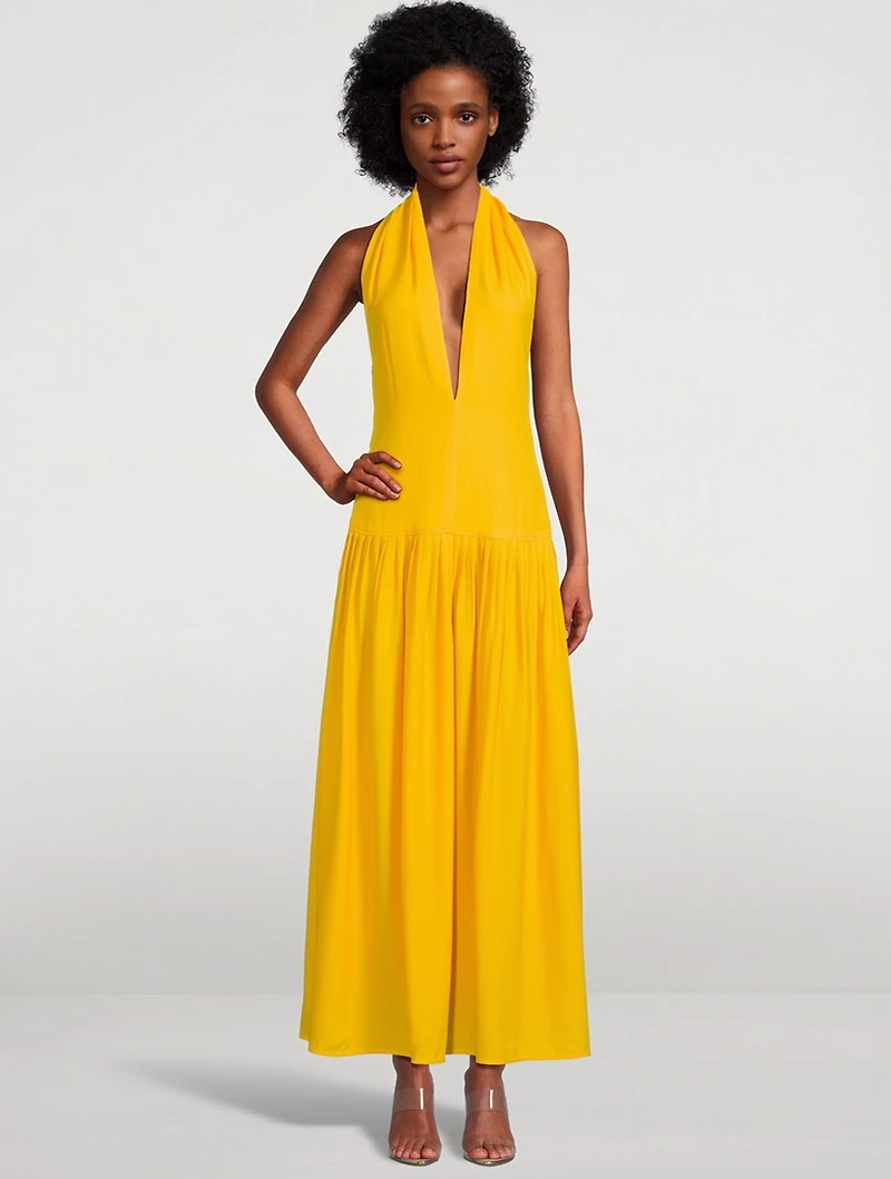 Tala Georgette Halter Dress