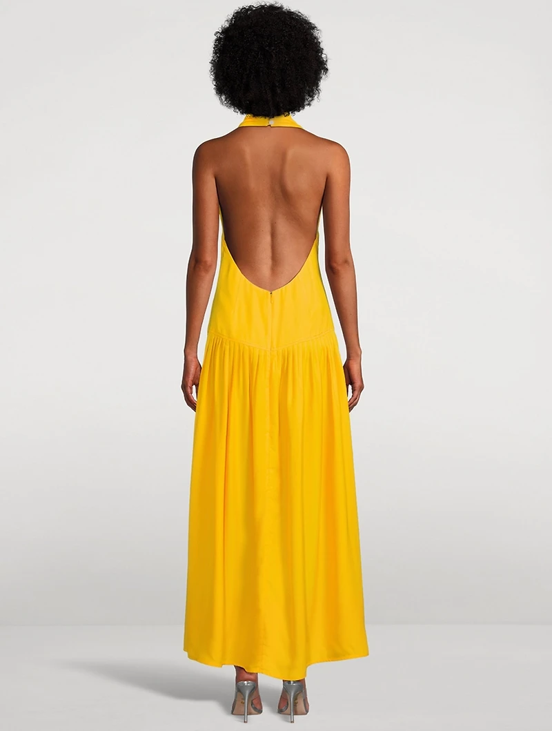 Tala Georgette Halter Dress